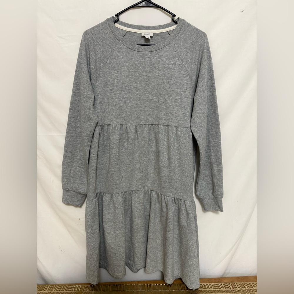 J. Crew Tiered Sweatshirt Mini Dress Size Small‎